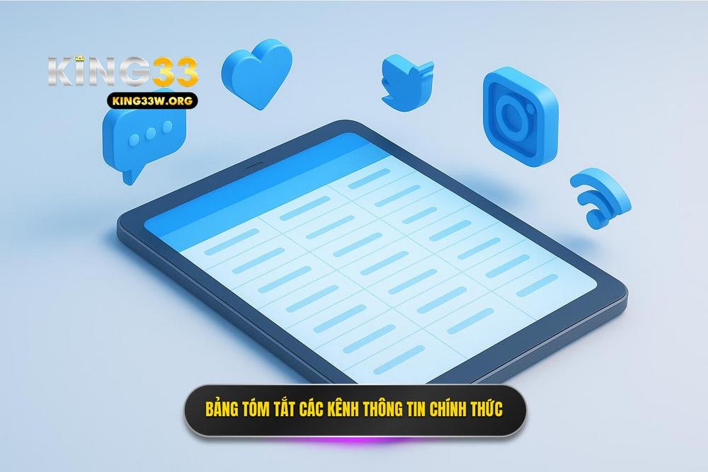 3.bảng Tóm Tắt Các Kênh Thông Tin Chính Thức